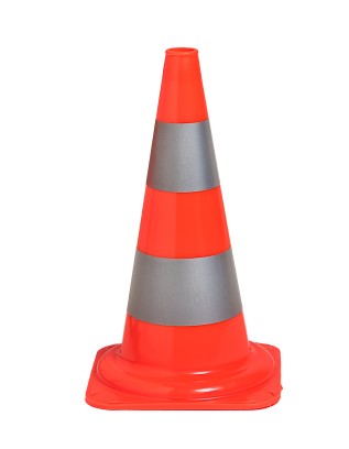 [321.086] Signalkegel 50cm rot / weiss, Triopan
