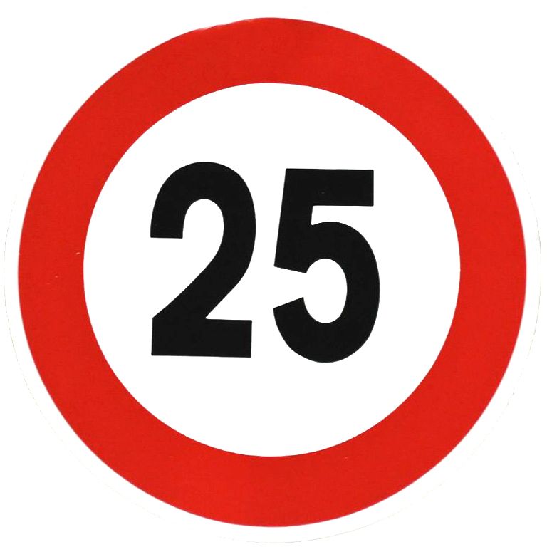 Folie selbstklebend 25 km/h