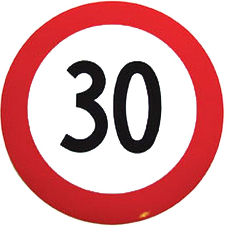 [41.030] 30 km/h-autocollant, Ø 200mm