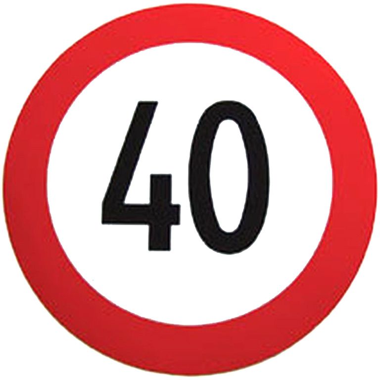 Folie selbstklebend 40 km/h