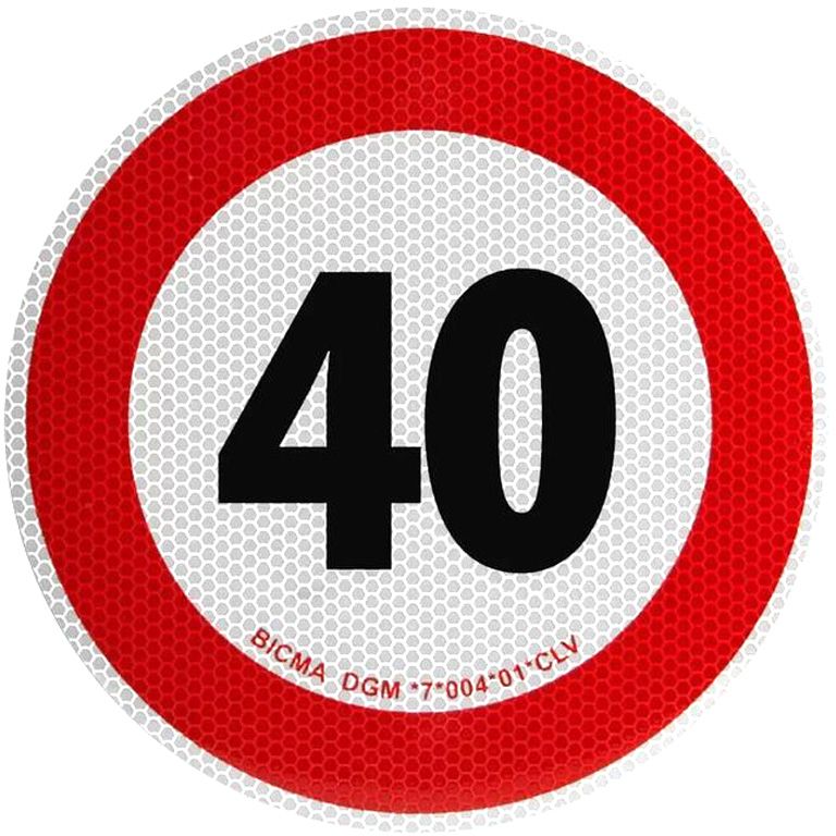 [41.041] Folie selbstklebend 40 km/h voll reflektierend