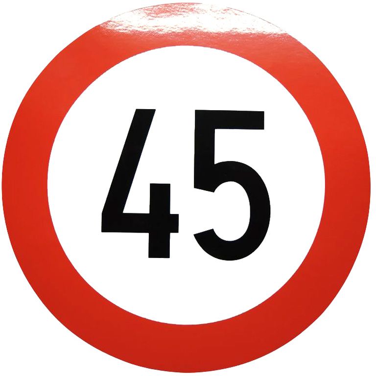 [41.045] 45 km/h-autocollant, Ø 200mm