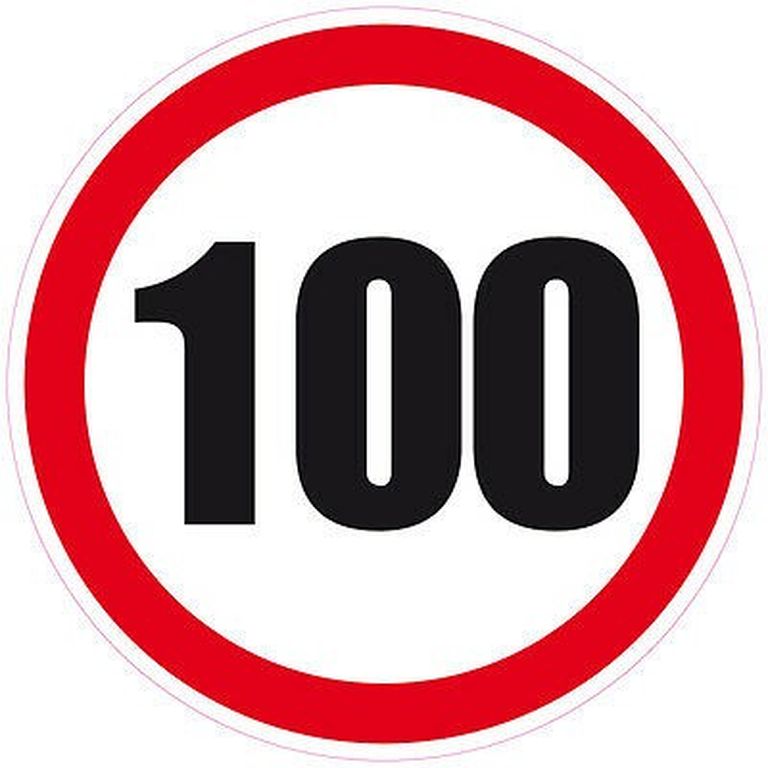 [41.100] Autocollant 100 km/h