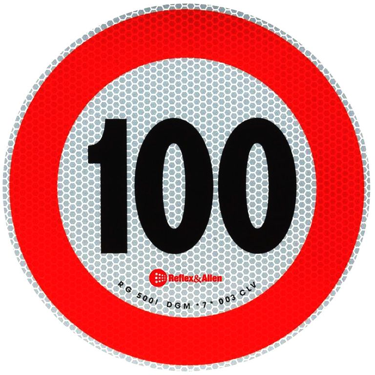 [41.101] Folie selbstklebend 100 km/h voll reflektierend