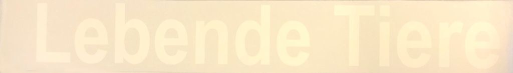 Selbstklebefolie "Lebende Tiere" weiss