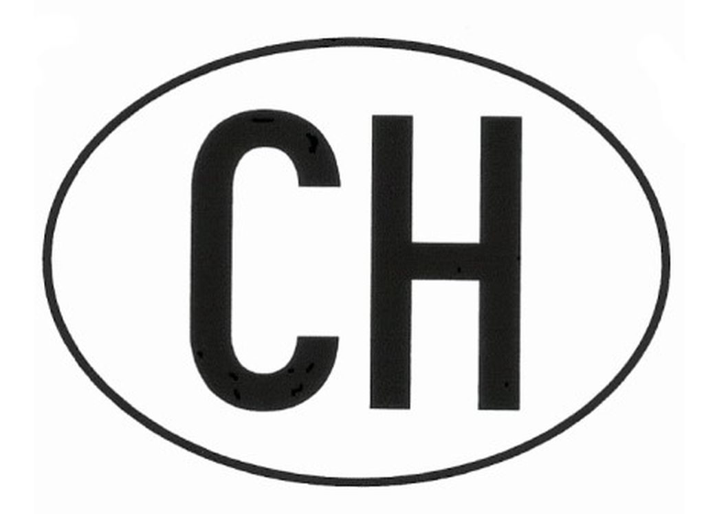 [41.200] CH - plaque autocollant, 175 x 115mm
