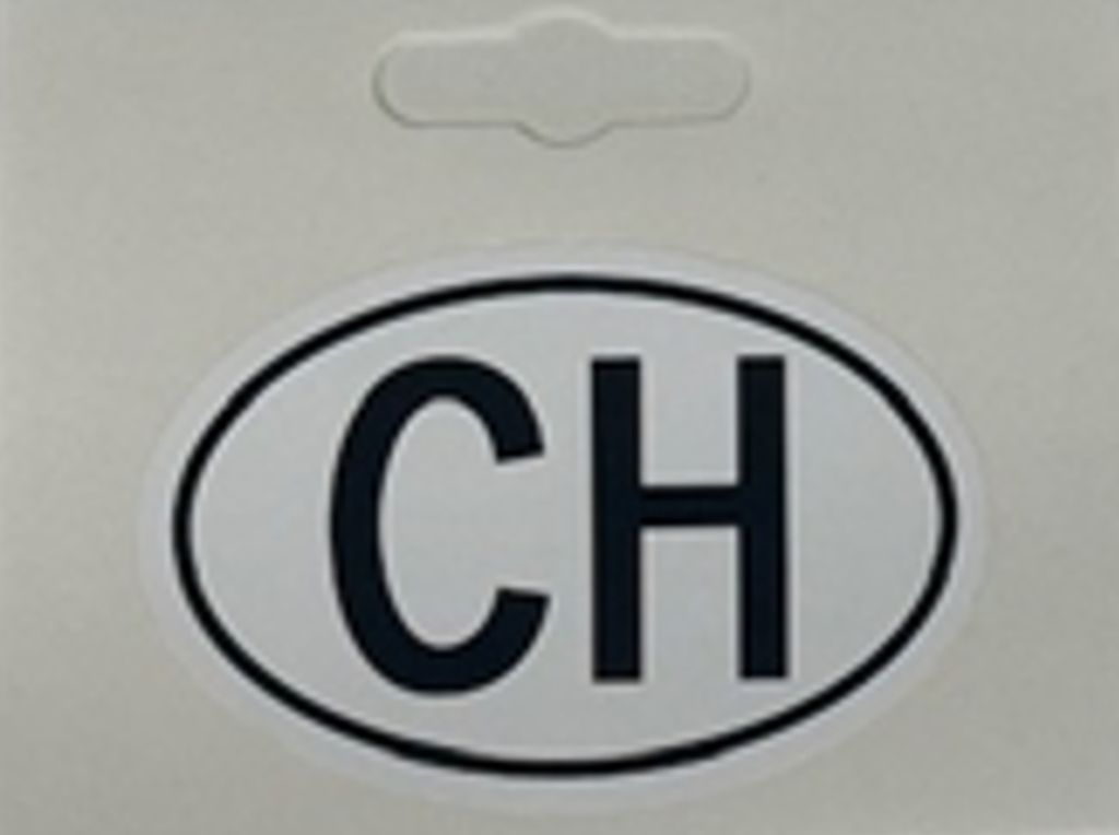 [41.201] CH-Schild selbstklebend Motos 90 x 60mm (oval)