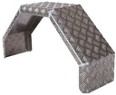 Garde boue 1-essieu Alu tôle gaufrée
