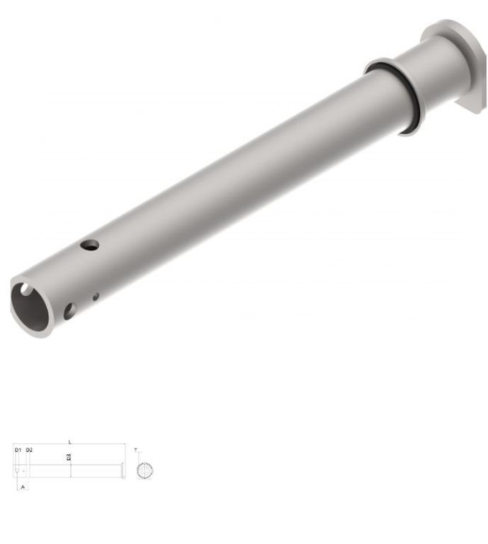 [206946001] Zugrohr KNOTT KFL12+14  A+B