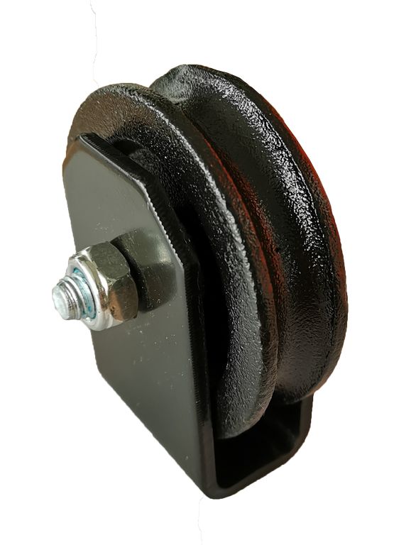 Seilrolle (Umlenkrolle) Ø80mm mit Anschweissbock