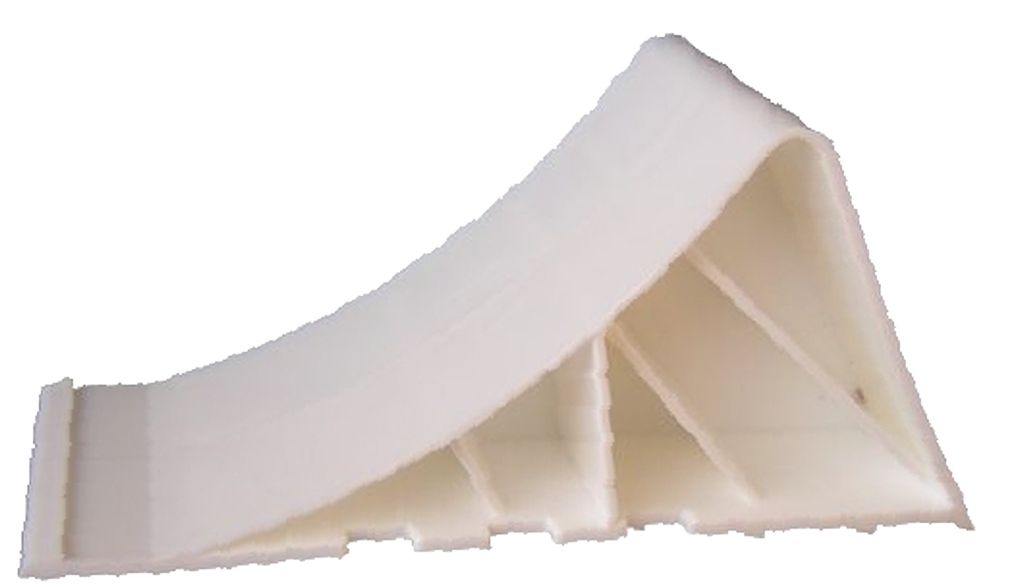 Radkeil weiss Kunststoff