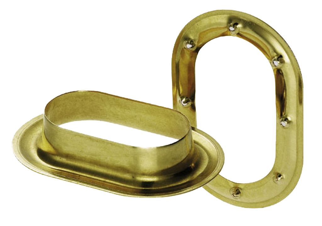 [020010007] Ovalöse Messing 23x14