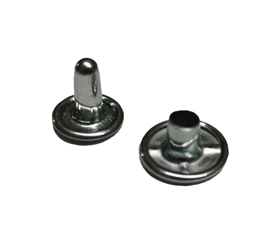 Rivet creux, double-calott zingué