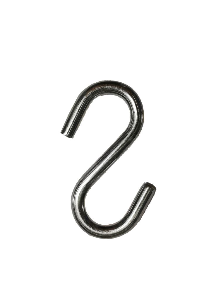 Crochet-S zingué, 3.8x40mm