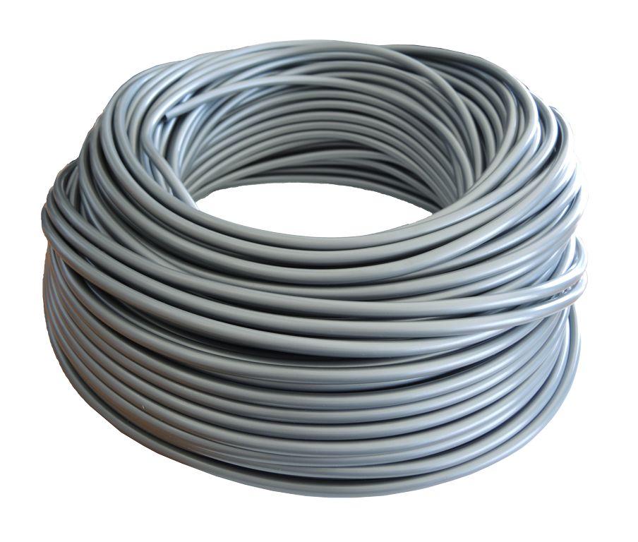 PVC-câble argent, 8mm