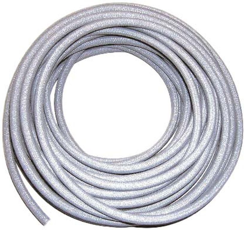 Câble élastique,   8mm, caoutchouc gris U.V.-b