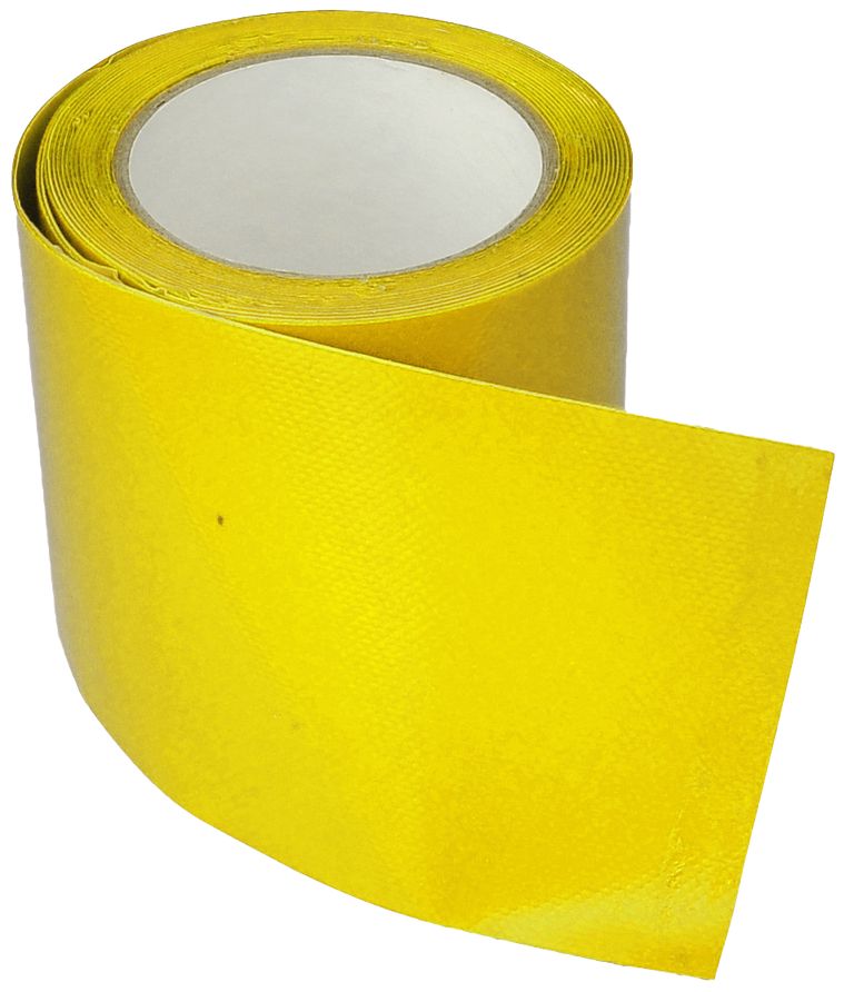 Réparation bâche ruban adhésif jaune