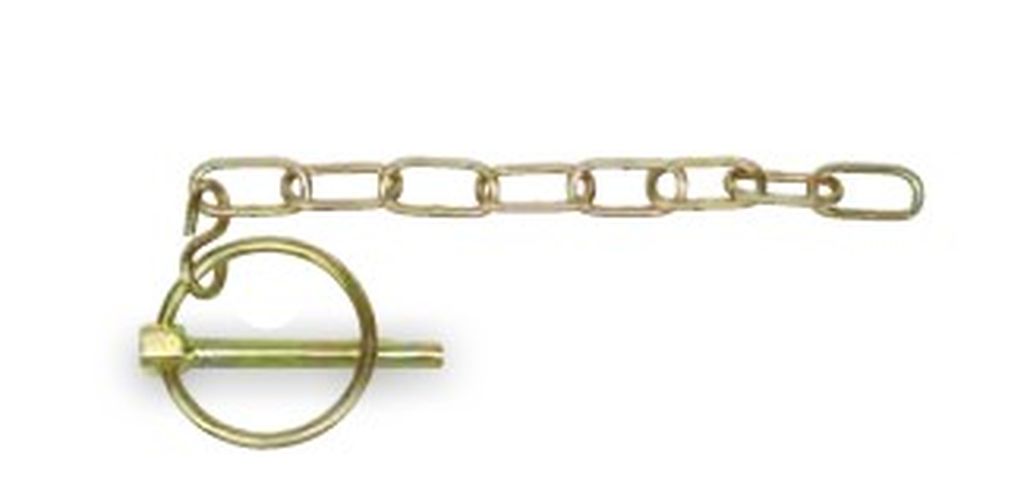 Goupille clip avec chaîne, ø6mm