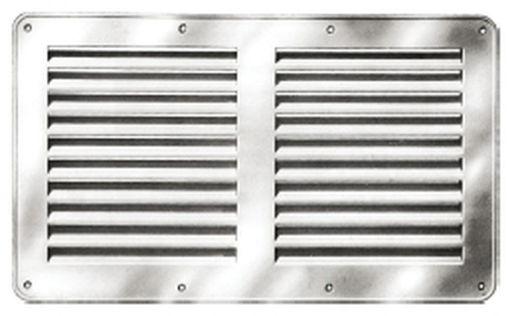 Grille d'aération à ouïes 385 x 220