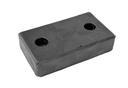 Gummi Auflage schwarz A 140 B 80 C 30mm