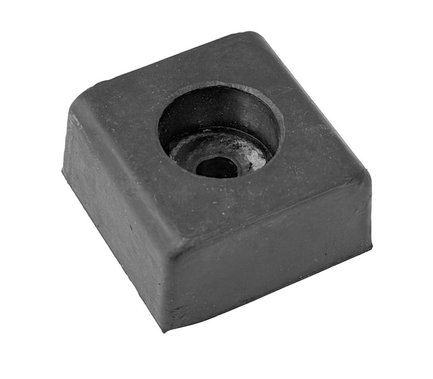 [140351] Butoir battu caoutchouc noir LxL 41mm, H 20mm