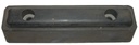 Butoir battu caoutchouc noir L 215 L 50 H 55mm