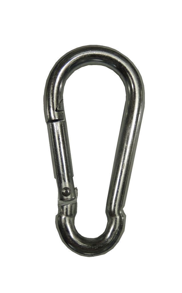 [013003102] Karabinerhaken   80x  8mm, verz.