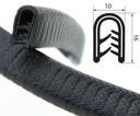 Profilé de protection des bords, plage de serrage 1-4 mm
