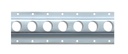 Rail trou rond ancre, zingué