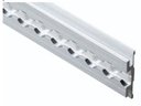 Airlineschiene Alu eckig B 65 eloxiert (Panzerschiene)