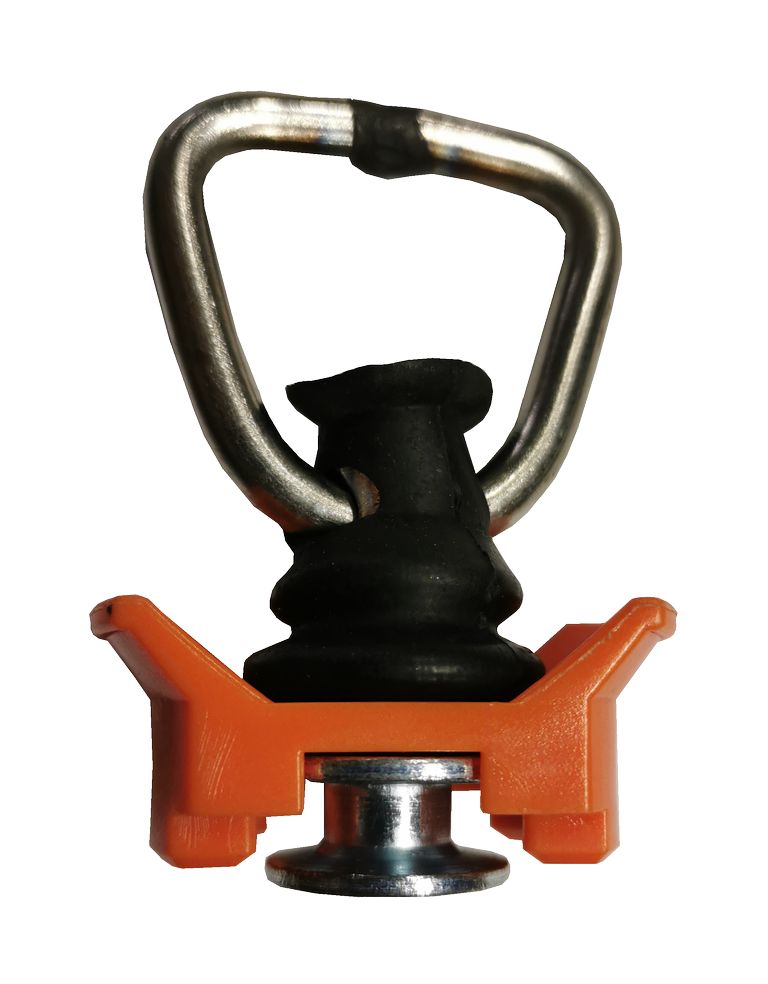 Ferrure rail airline anneau, orange