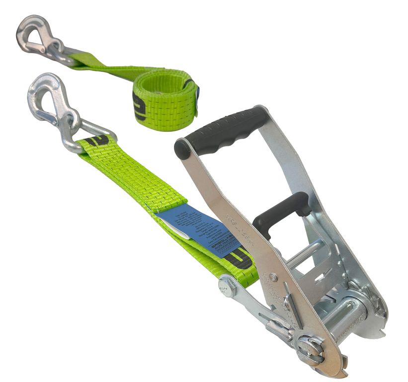Sangle d'arrimage LC 2500daN, crochet triangulaire ERGOLASH