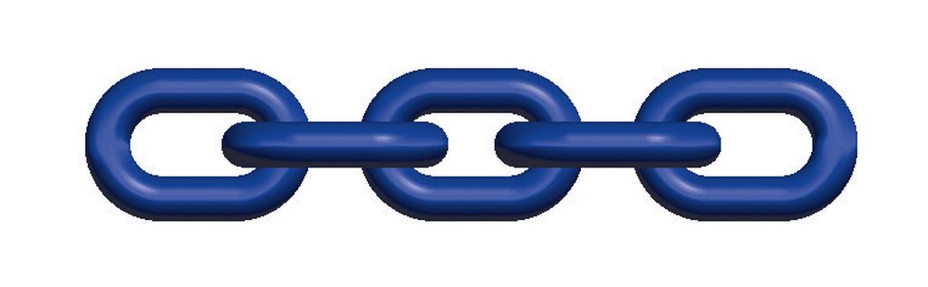 [31196] Kette, 8 mm G 100 blau (Preis pro Meter)