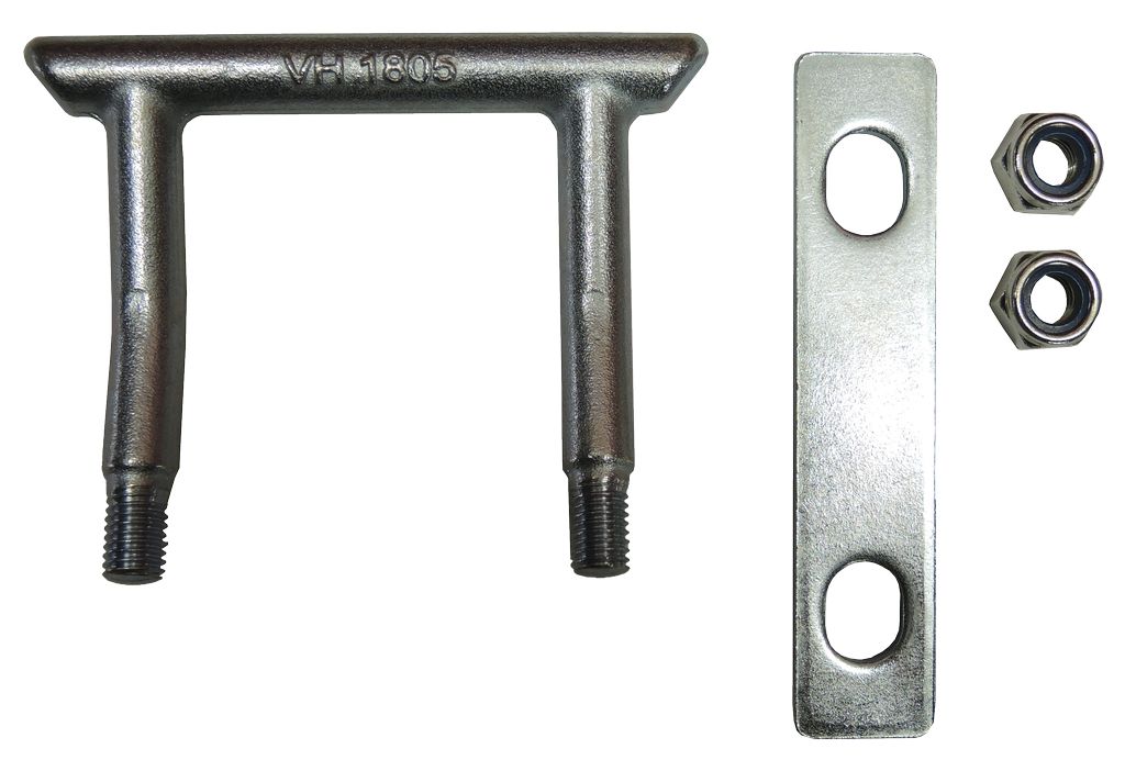[013003019] Etrier d'arrimage "U" 75  M10  L 80 courbé  support