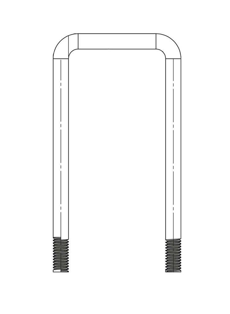 [1860047] Etrier d'arrimage "U" 52  M8    L 110