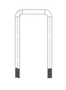 Etrier d'arrimage "U" 52  M8    L 110