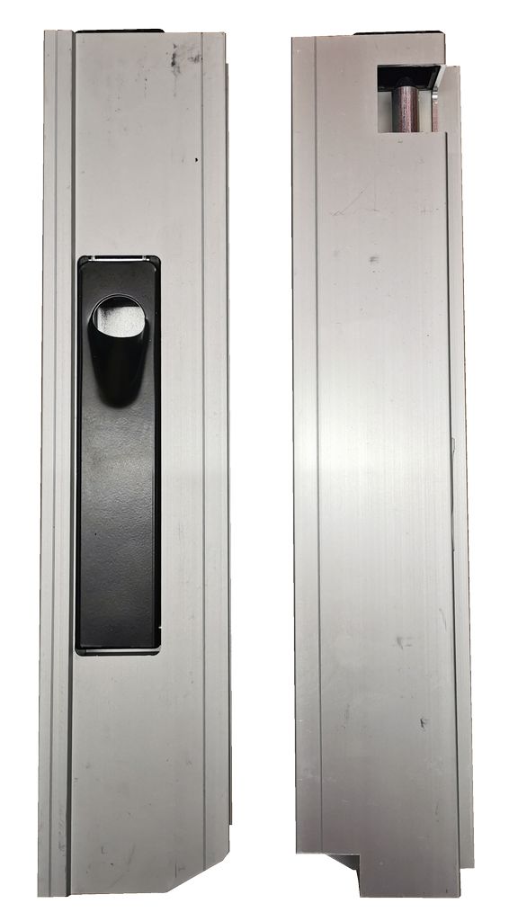 [008000315] Fermetures à levier encastré ALU 25mm, gauche