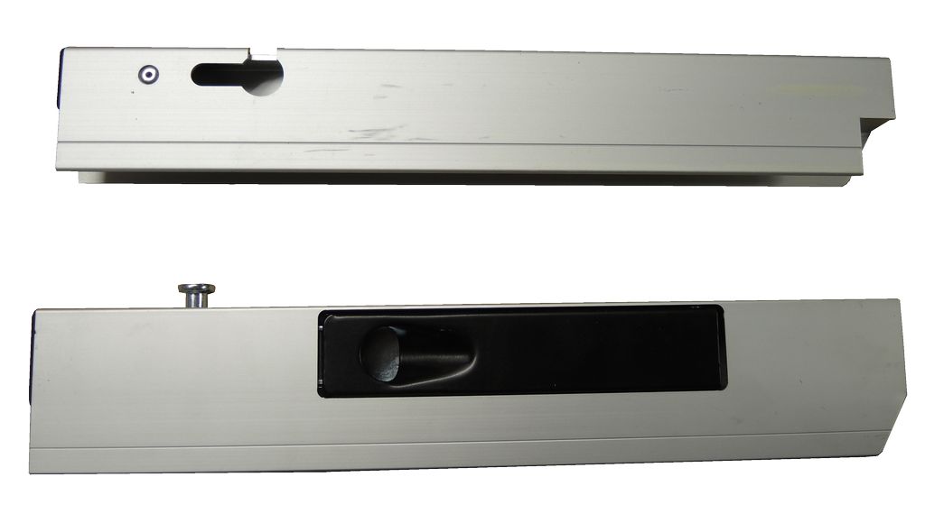 [008000416] ALU Einfassverschluss, Höhe 410, rechts