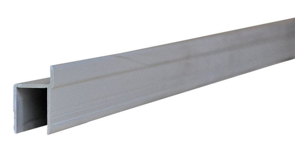 [026002023] ALU profil de bord pour 25mm pour parois avec butée