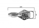 Fermeture excentrique avec étrier plat 4x15mm