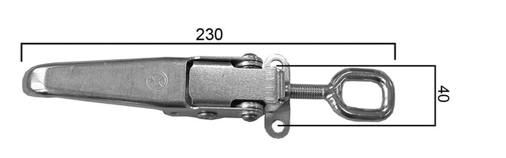 Exzenterverschluss mit Öse M10 60450