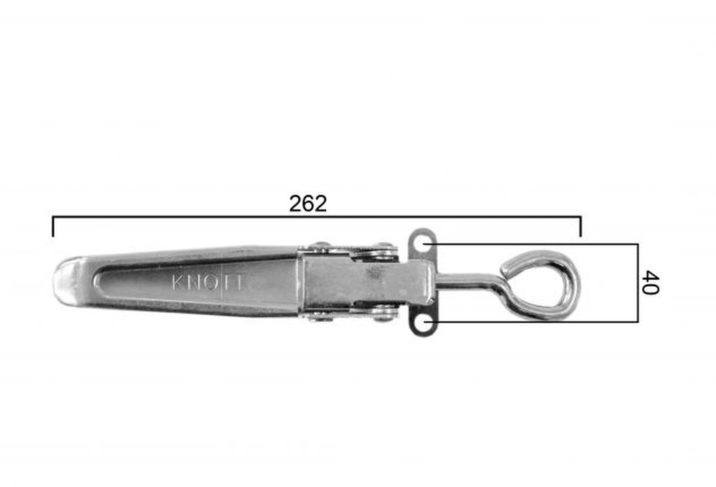 Exzenterverschluss mit Öse M10 60450