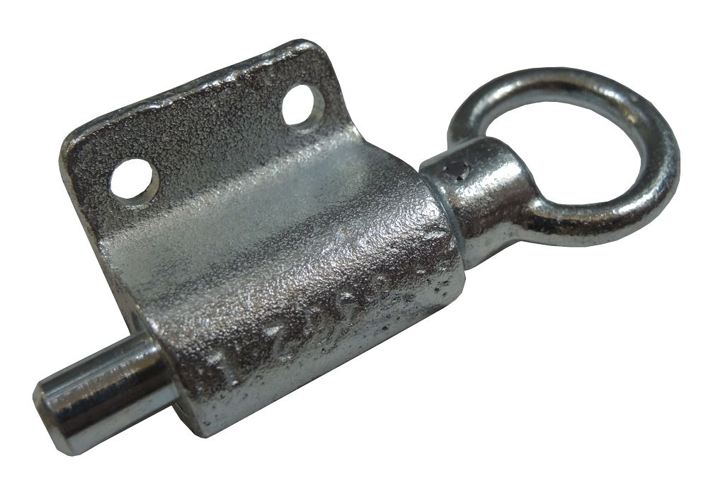 [008000590] Federriegel links, verzinkt, ohne Arretierung