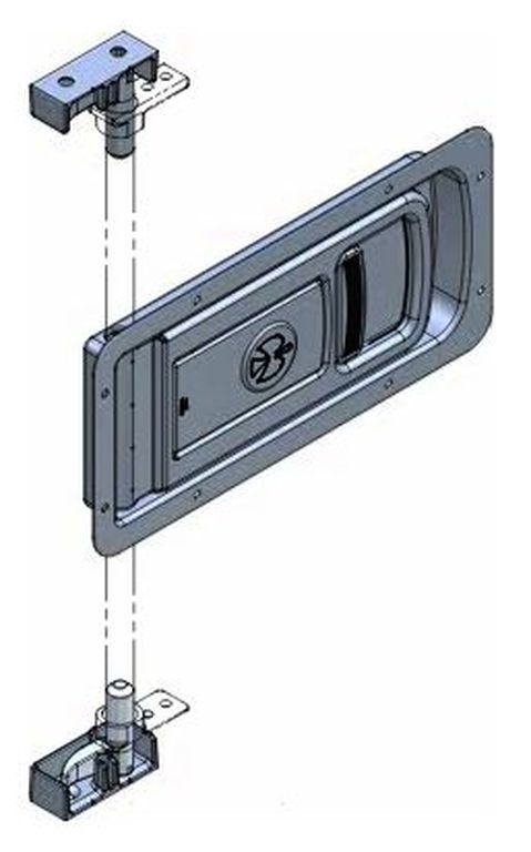 Fermeture tige de torsion encastré