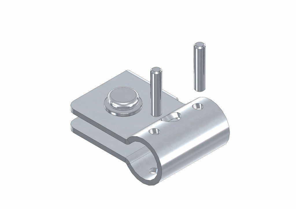 Étrier pour poignée Ø 22 Inox
