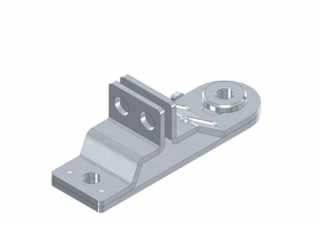 Haubenfalle für Hebel 25 x 8 mm Inox