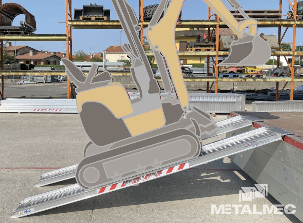 [076SL3025] Alu-Laderampe, 2330 kg pro Paar, ohne Rand,