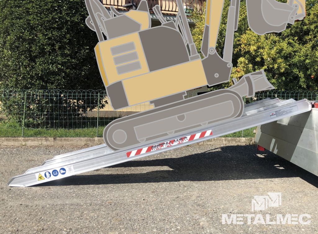 [116SL3630] Alu-rampe, 2500 kg par paire, sans bord