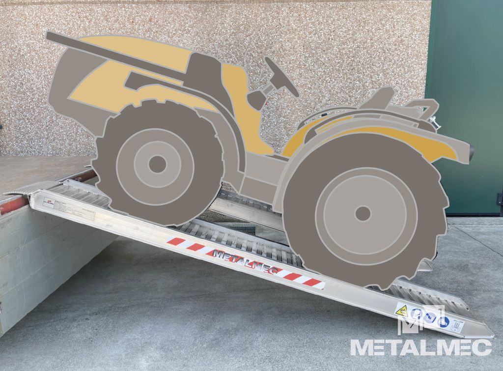 [126SL3635] Alu-rampe, 2750 kg par paire, sans bord,