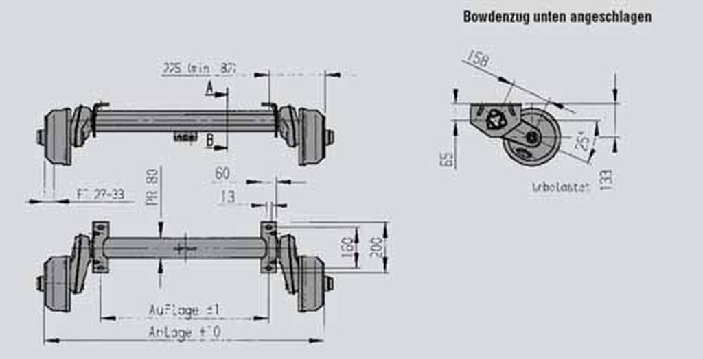 GFA 1000kg, A: 1040mm, C: 1490mm